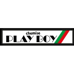 Autocollant PLAYBOY_chemises made in France- logo horizontal L 100 h 20 mm ou à vos dimensions