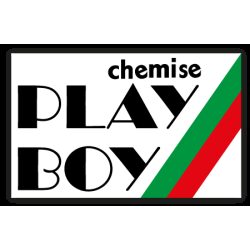 Autocollant PLAYBOY_chemises made in France- logo original L 100 h63 mm ou à vos dimensions